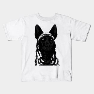 Malinois GSD Dutch Black Kids T-Shirt